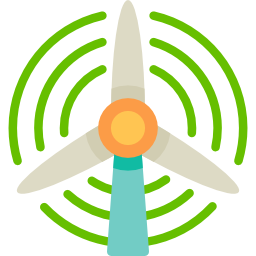 Eolic energy icon