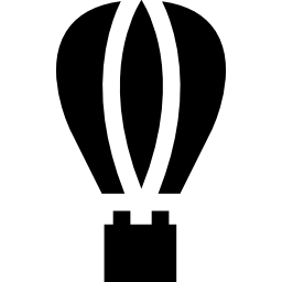 Hot air balloon icon