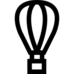 Hot air balloon icon