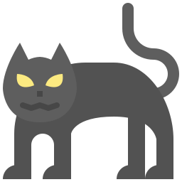 Black cat icon