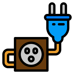 Electric plug icon