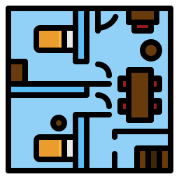 plan de la maison Icône