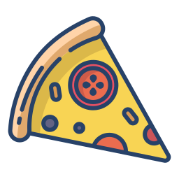 Pizza slice icon