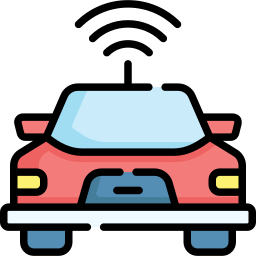 Autonomous car icon