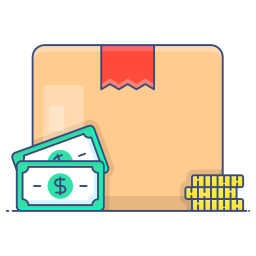 Cash on delivery icon