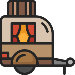 Camper van icon