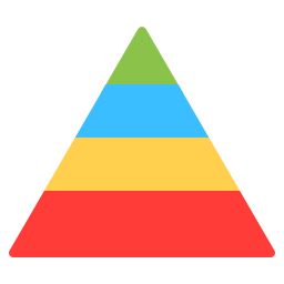 Pyramid chart icon