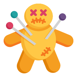 Voodoo doll icon