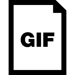 Gif document interface symbol icon