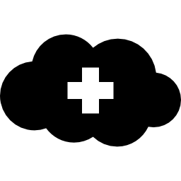 soins médicaux sur le cloud Icône