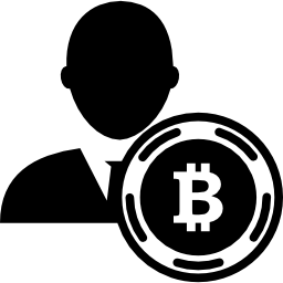 Bitcoin user symbol icon