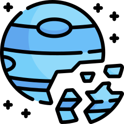 zerstörter planet icon