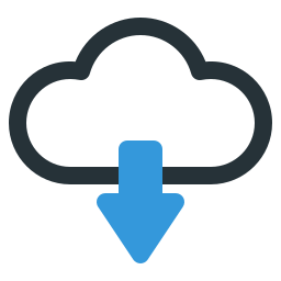 Cloud download icon