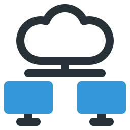 Cloud network icon