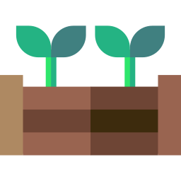 Raised bed icon