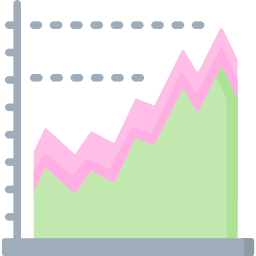 gráfico de linha Ícone