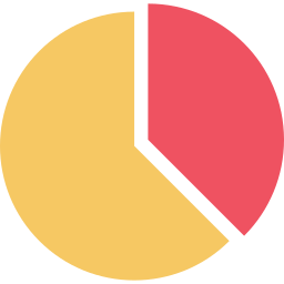 gráfico de pizza Ícone