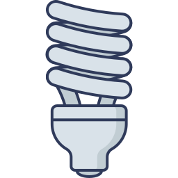 Led lighting icon