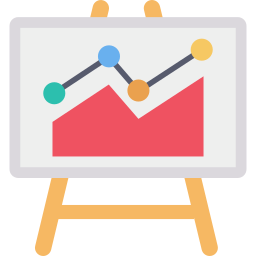 graphique en ligne Icône