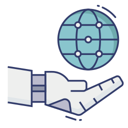 Robotic arm icon