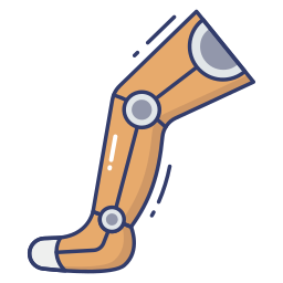 Bionic leg icon