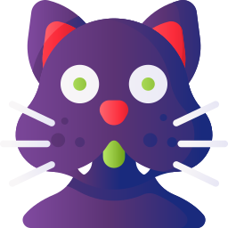 schwarze katze icon