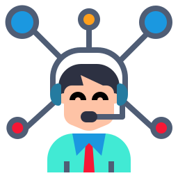 Call center agent icon