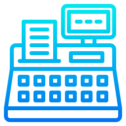 Cashier machine icon