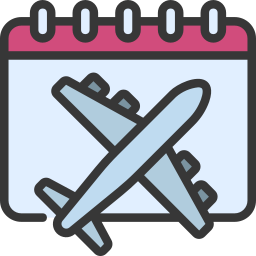 Airplane flight icon