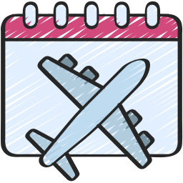 Airplane flight icon