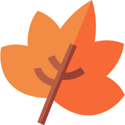 Dry leaf icon