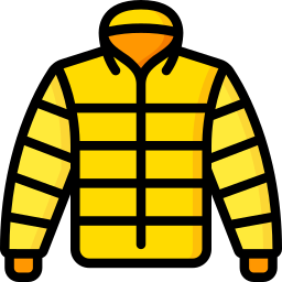 Winter jacket icon