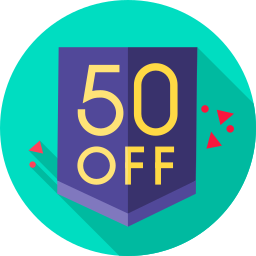 50 prozent icon