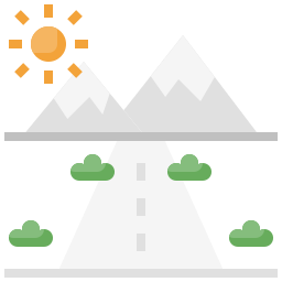 route de montagne Icône