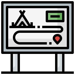 Road sign icon