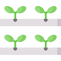 Hydroponic gardening icon