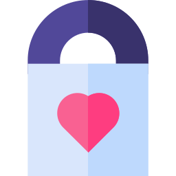 Heart lock icon