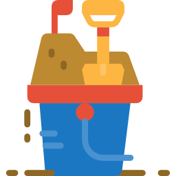 Sand bucket icon