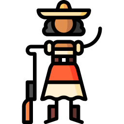 Mexican woman icon