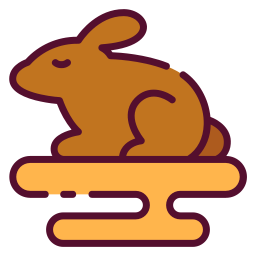 Chocolate bunny icon