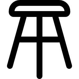 Wooden chair icon