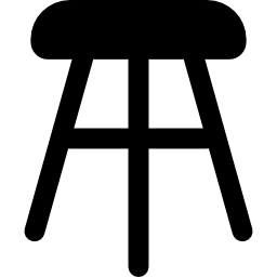 Wooden chair icon