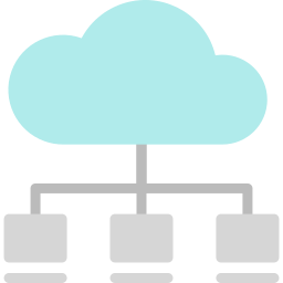 servizio cloud icona