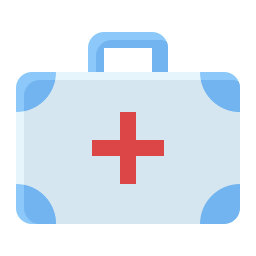 First aid bag icon