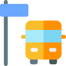 Bus stop icon