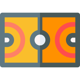 Basketball field icon