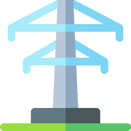 Electricity tower icon