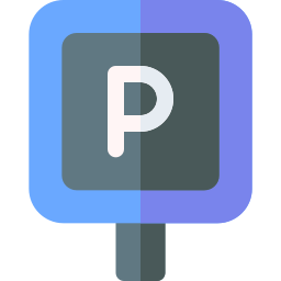 Parking sign icon