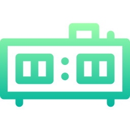 Digital alarm clock icon