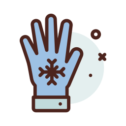 Winter gloves icon